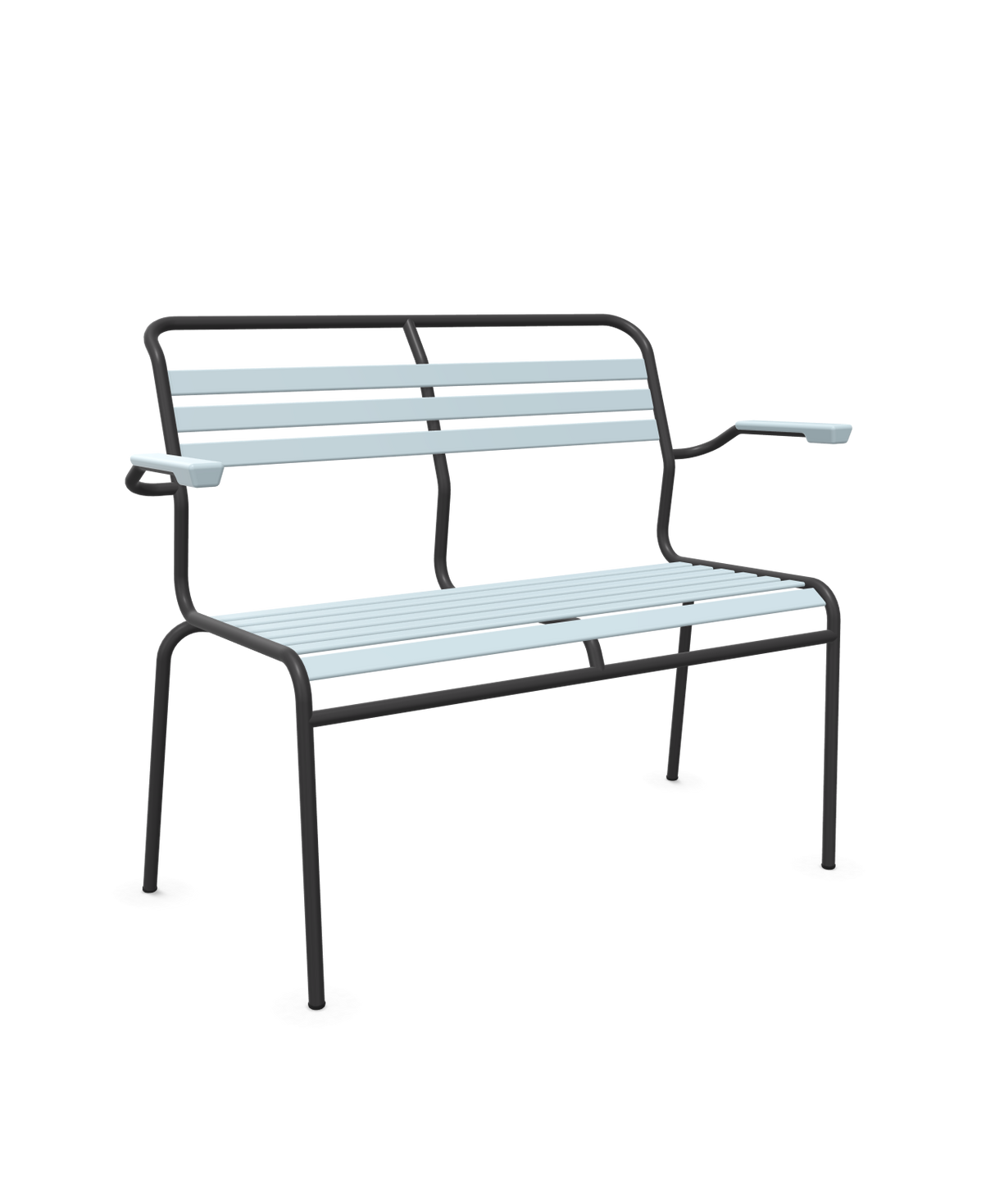 Schaffner Säntis Banc à lattes 2 places avec accoudoirs
