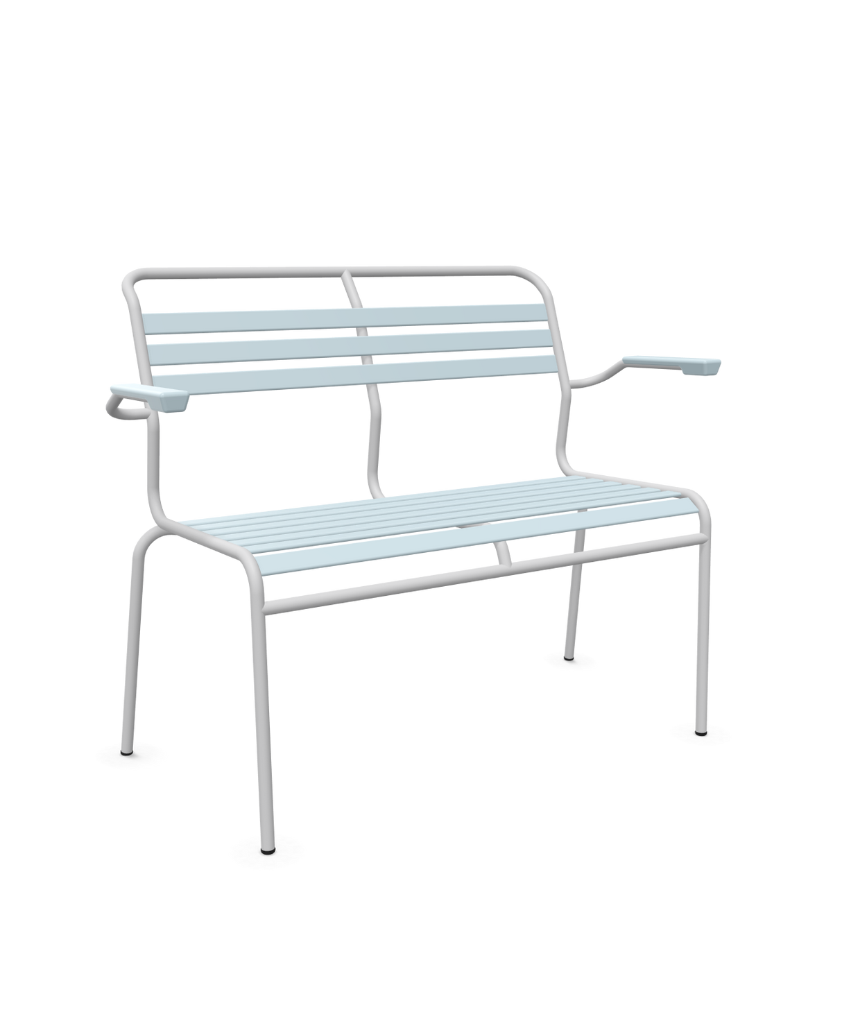 Schaffner Säntis Banc à lattes 2 places avec accoudoirs