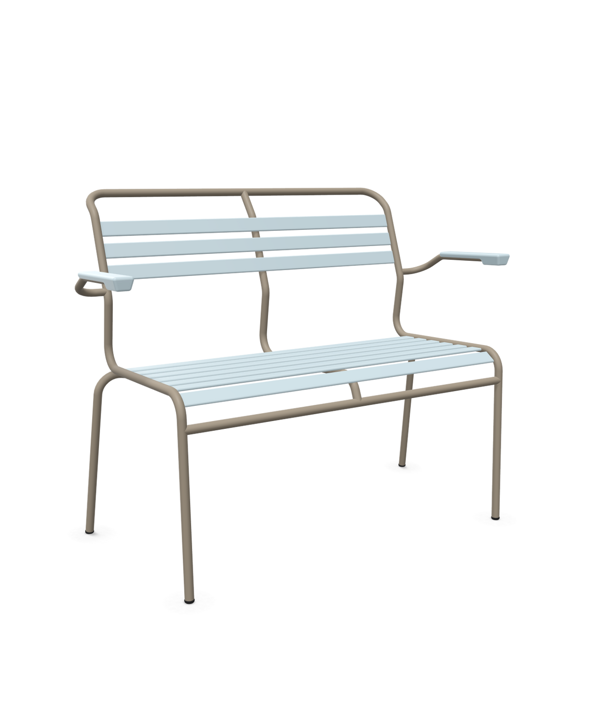 Schaffner Säntis Banc à lattes 2 places avec accoudoirs