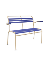 Schaffner Säntis Banc à lattes 2 places avec accoudoirs