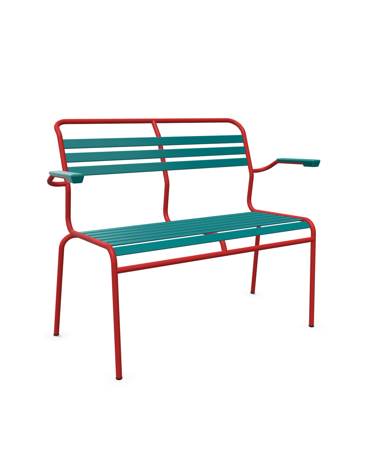 Schaffner Säntis Banc à lattes 2 places avec accoudoirs