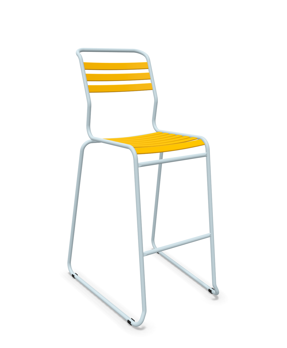 Schaffner Säntis Hocker Freischwinger mit Lattenrost