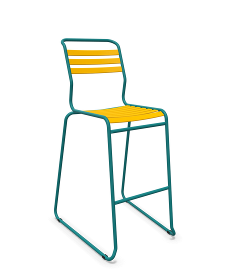 Schaffner Säntis Hocker Freischwinger mit Lattenrost
