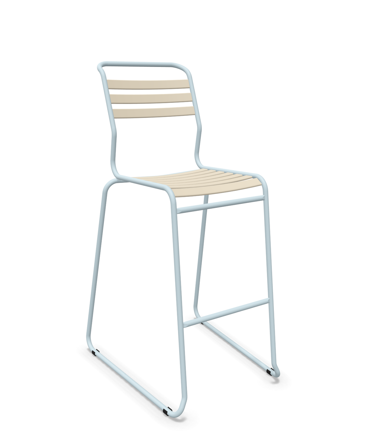 Schaffner Säntis Hocker Freischwinger mit Lattenrost