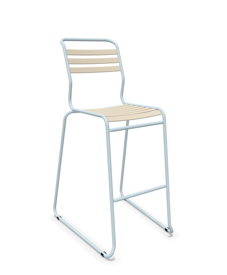 Schaffner Säntis Hocker Freischwinger mit Lattenrost
