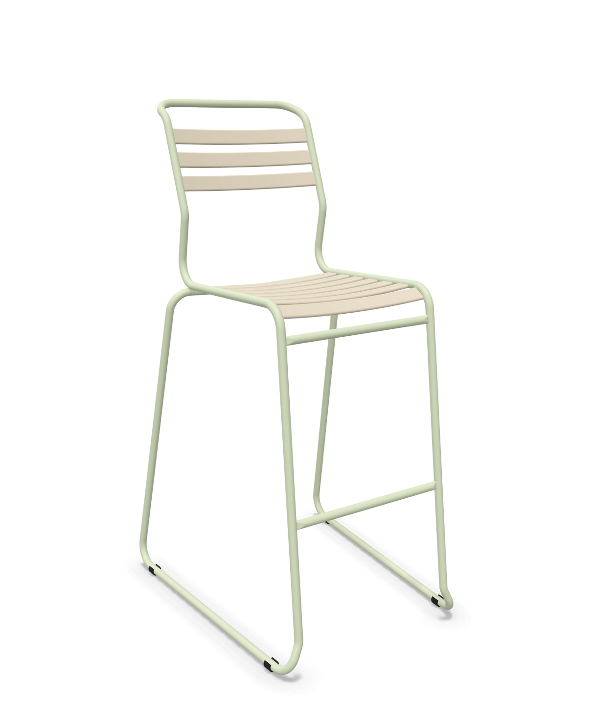 Schaffner Säntis Hocker Freischwinger mit Lattenrost