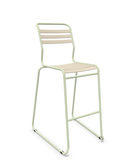 Schaffner Säntis Hocker Freischwinger mit Lattenrost