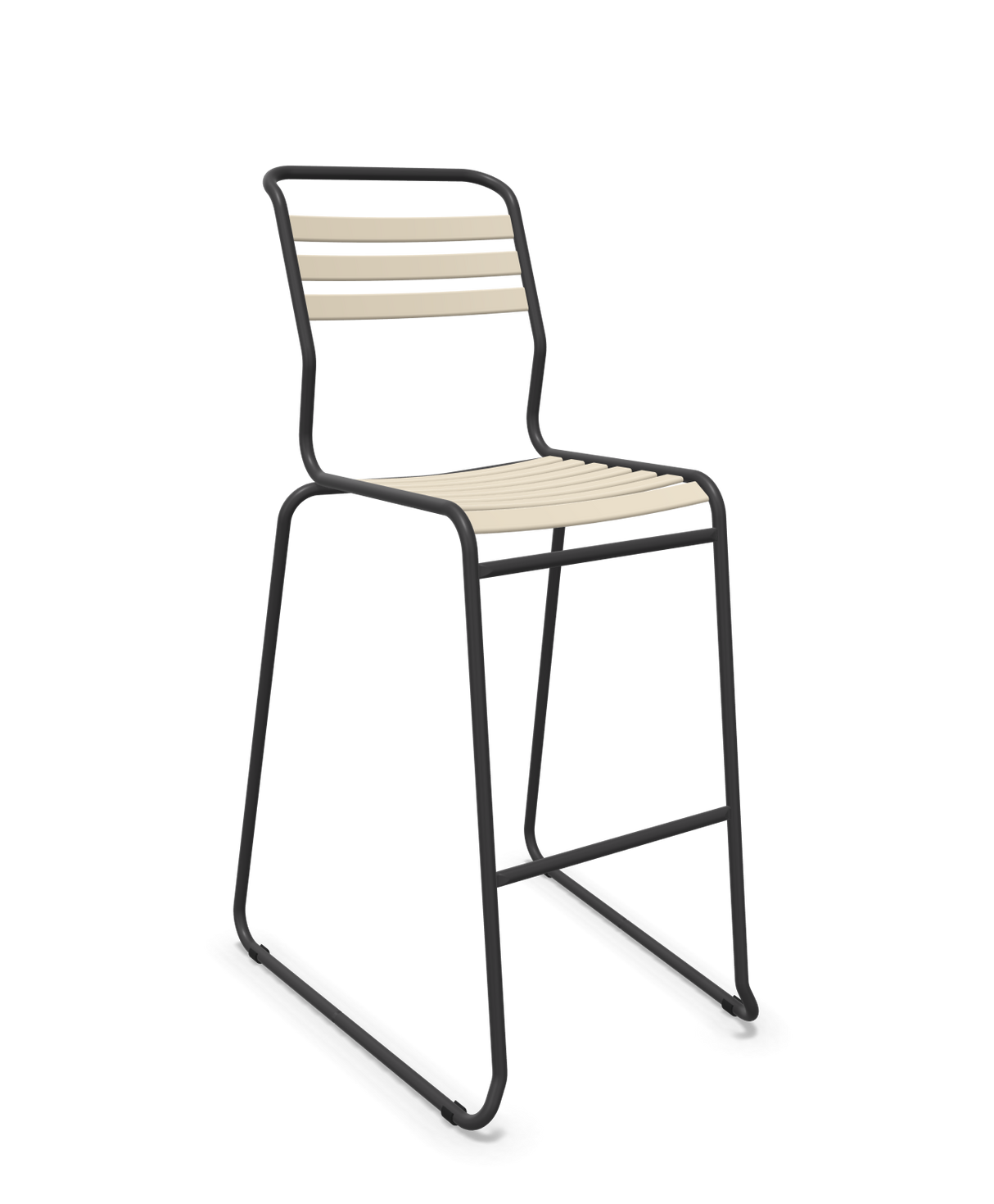 Schaffner Säntis Hocker Freischwinger mit Lattenrost