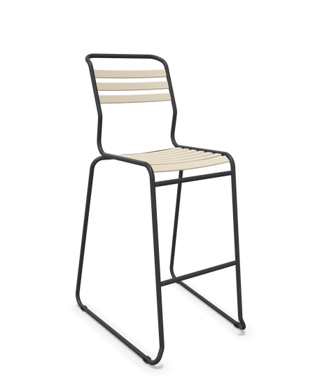 Schaffner Säntis Hocker Freischwinger mit Lattenrost
