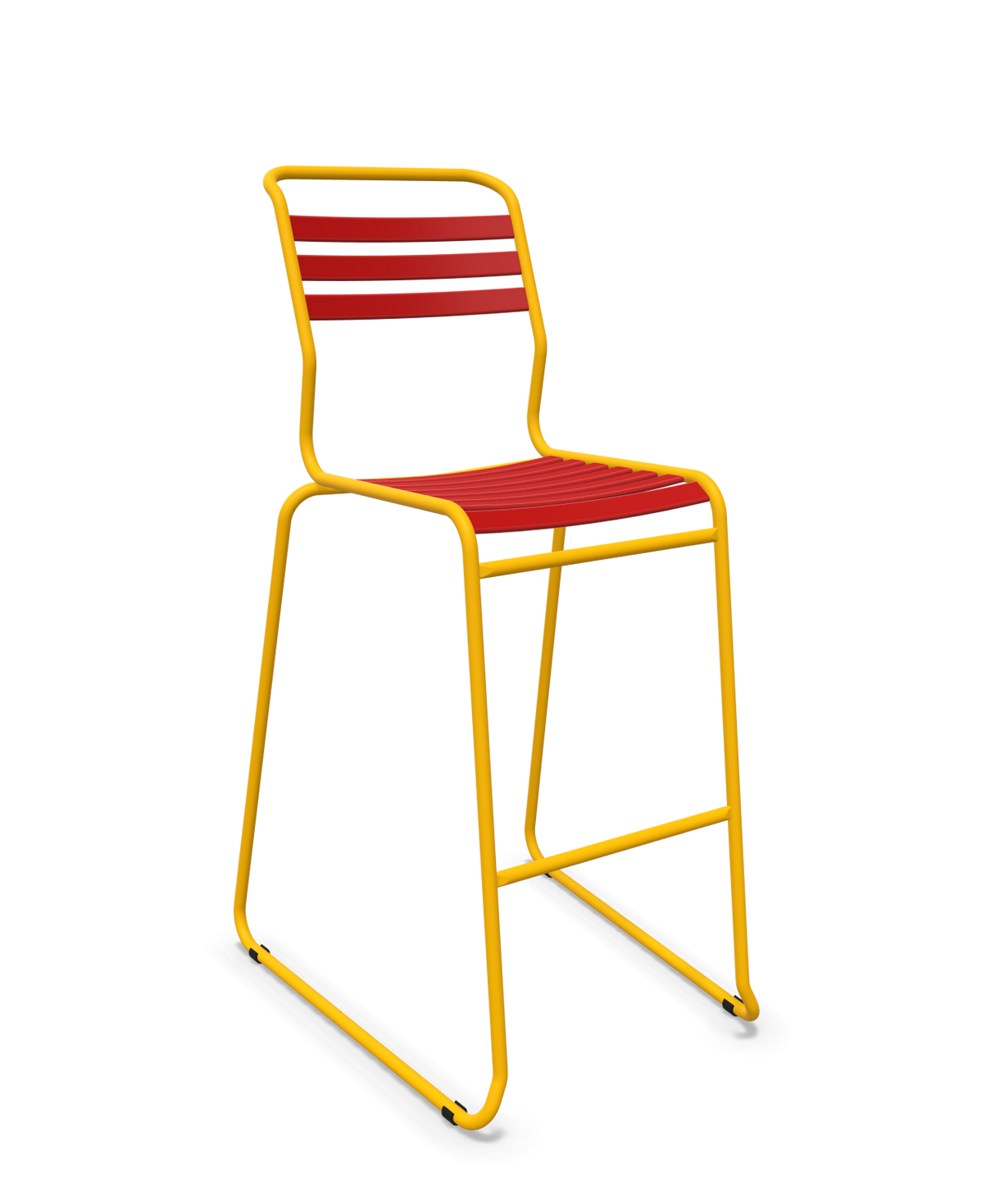 Schaffner Säntis Hocker Freischwinger mit Lattenrost