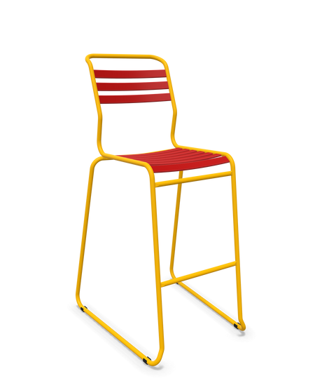 Schaffner Säntis Hocker Freischwinger mit Lattenrost