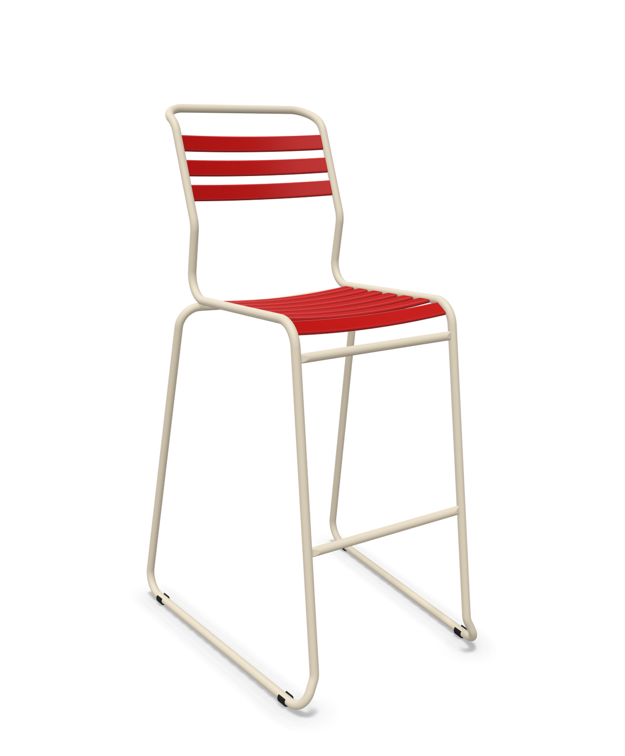 Schaffner Säntis Hocker Freischwinger mit Lattenrost
