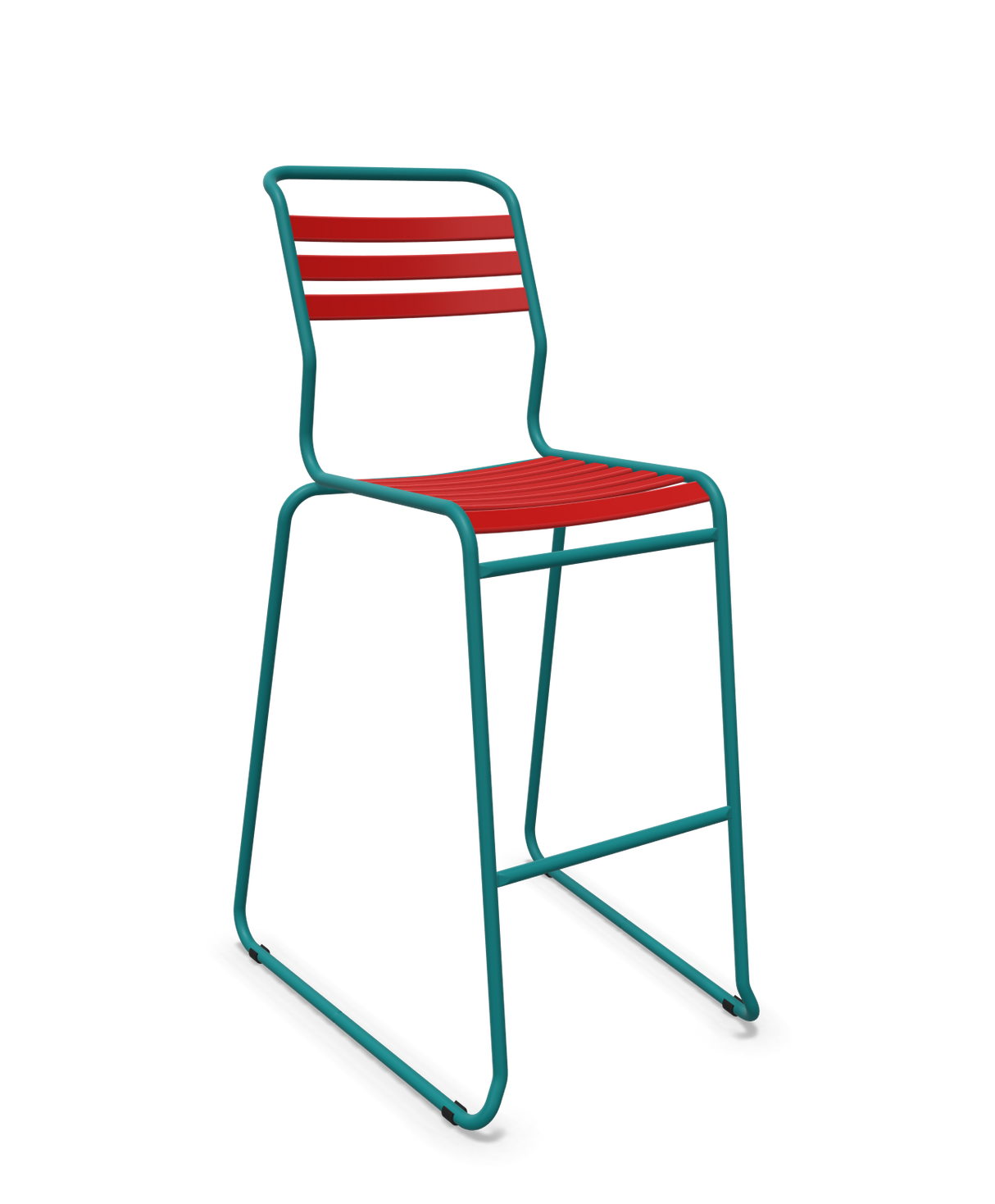 Schaffner Säntis Hocker Freischwinger mit Lattenrost