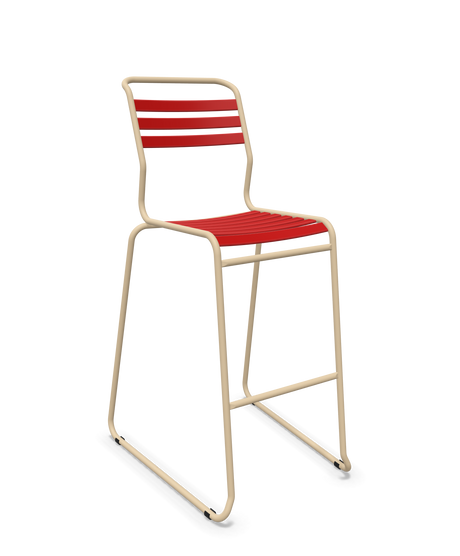 Schaffner Säntis Hocker Freischwinger mit Lattenrost