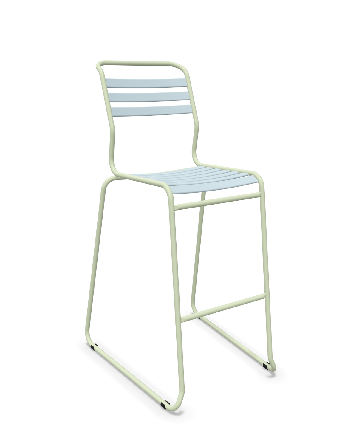 Schaffner Säntis Hocker Freischwinger mit Lattenrost