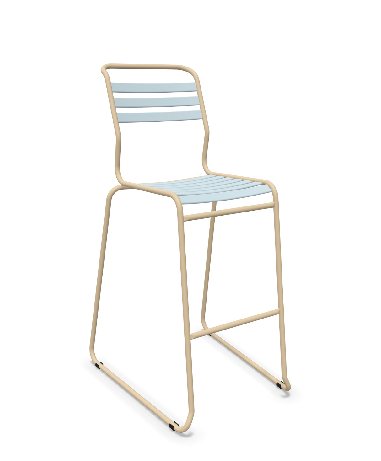 Schaffner Säntis Hocker Freischwinger mit Lattenrost