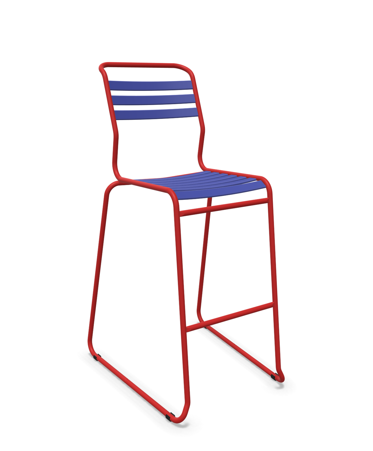 Schaffner Säntis Hocker Freischwinger mit Lattenrost