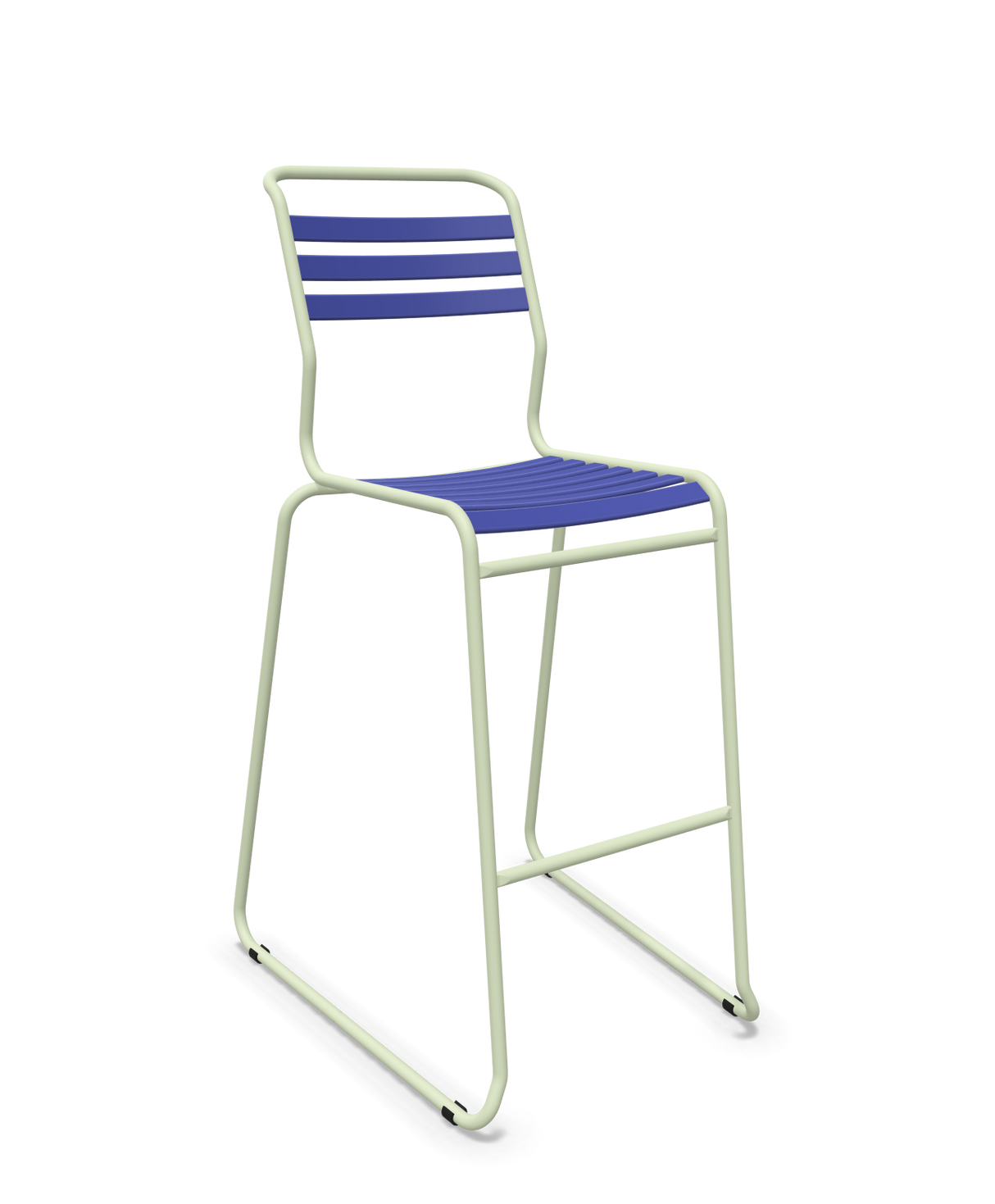 Schaffner Säntis Hocker Freischwinger mit Lattenrost