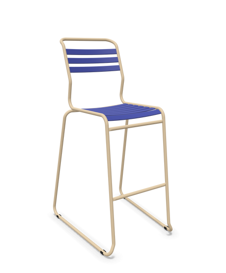 Schaffner Säntis Hocker Freischwinger mit Lattenrost