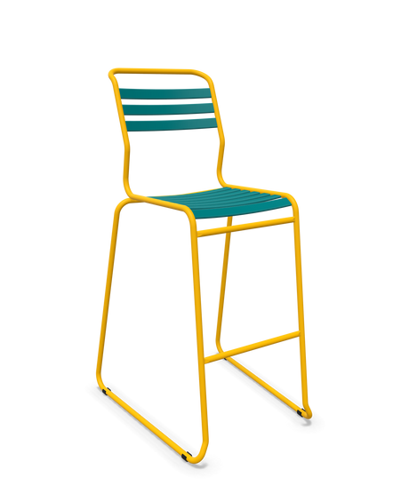 Schaffner Säntis Hocker Freischwinger mit Lattenrost