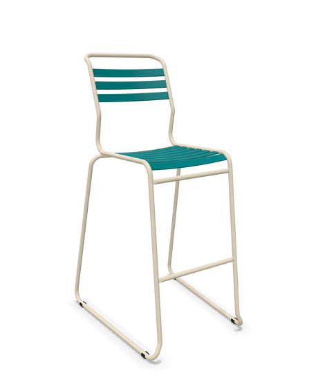 Schaffner Säntis Hocker Freischwinger mit Lattenrost