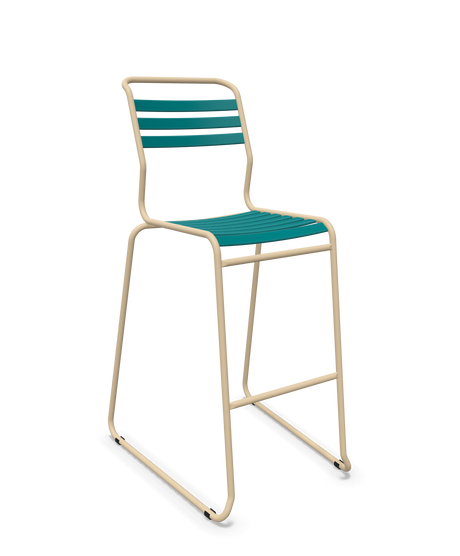 Schaffner Säntis Hocker Freischwinger mit Lattenrost