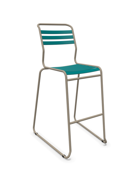Schaffner Säntis Hocker Freischwinger mit Lattenrost