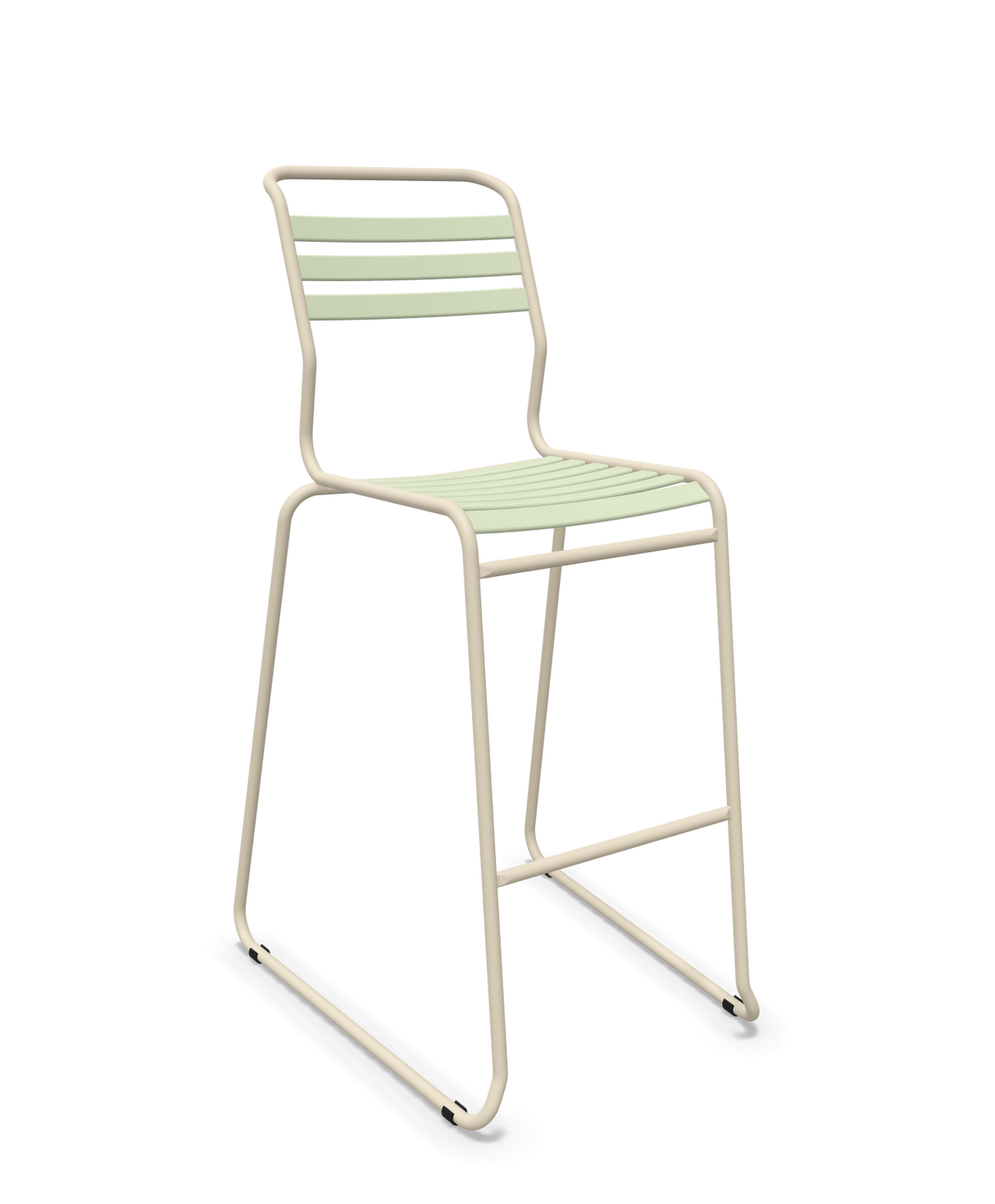 Schaffner Säntis Hocker Freischwinger mit Lattenrost