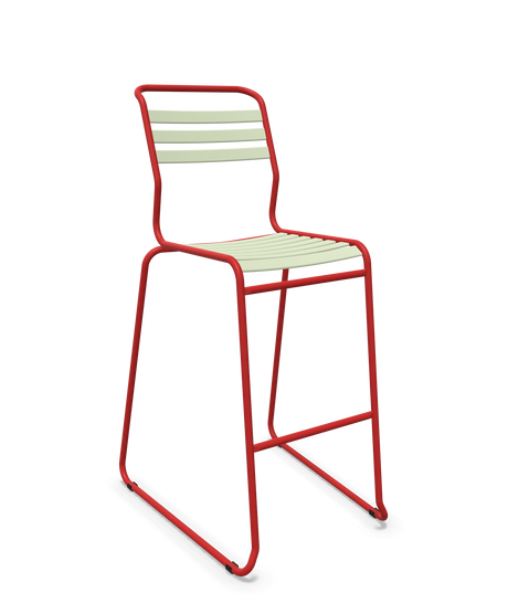 Schaffner Säntis Hocker Freischwinger mit Lattenrost