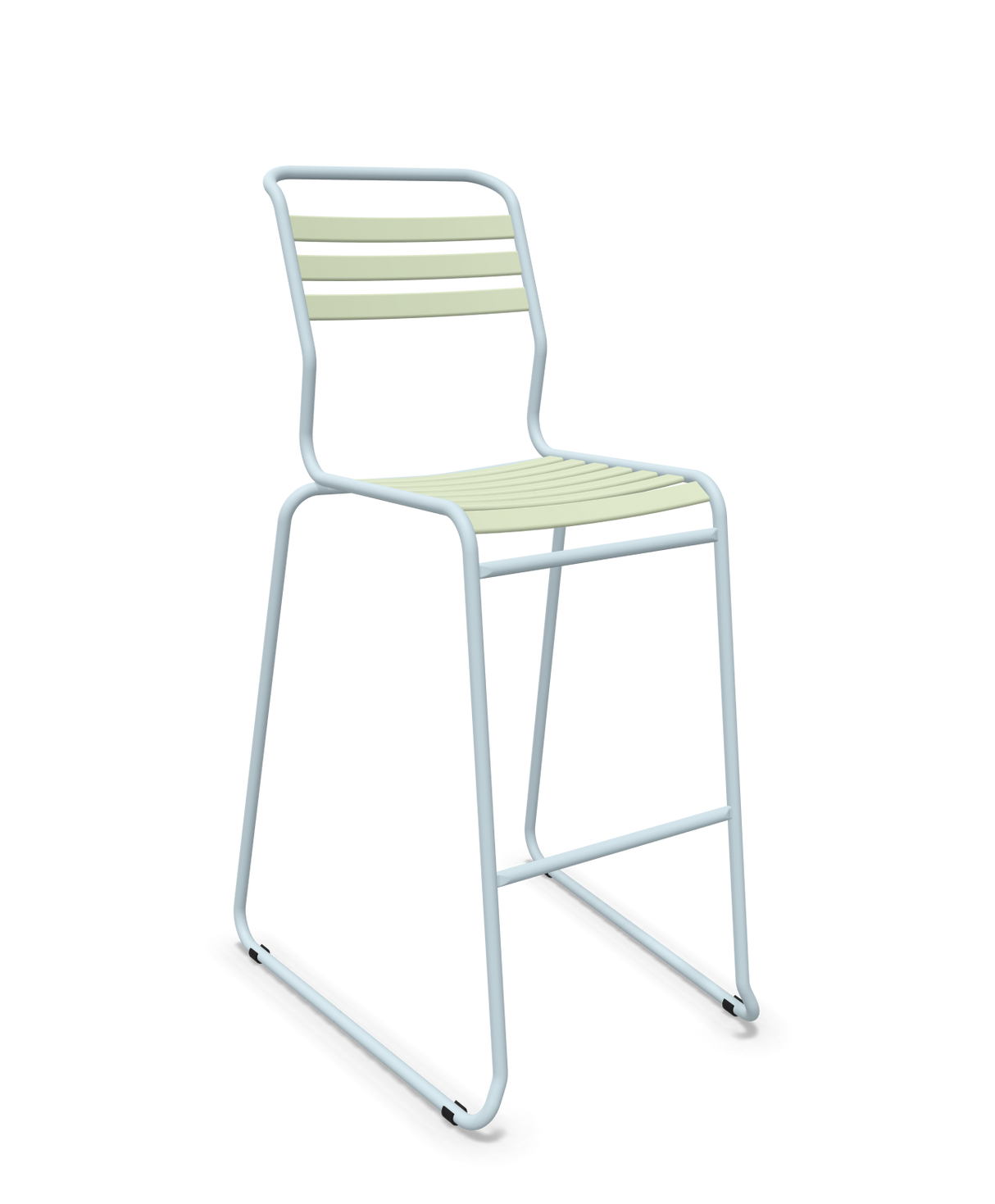 Schaffner Säntis Hocker Freischwinger mit Lattenrost