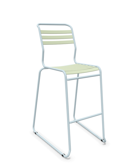 Schaffner Säntis Hocker Freischwinger mit Lattenrost