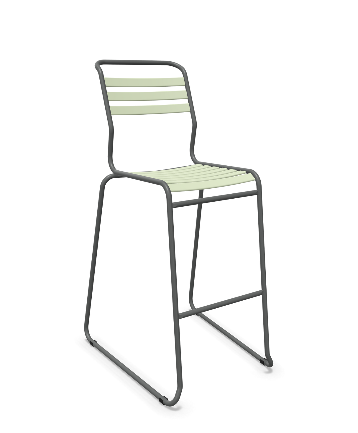 Schaffner Säntis Hocker Freischwinger mit Lattenrost