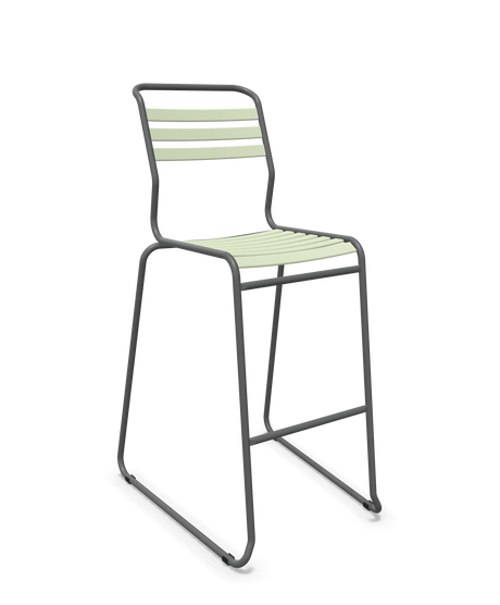 Schaffner Säntis Hocker Freischwinger mit Lattenrost