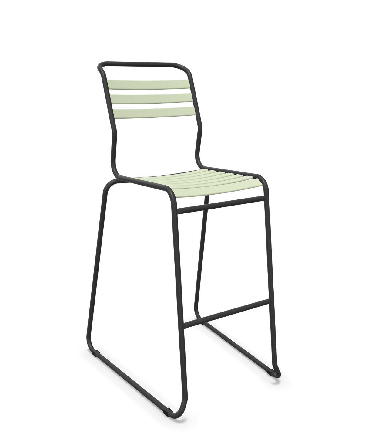 Schaffner Säntis Hocker Freischwinger mit Lattenrost