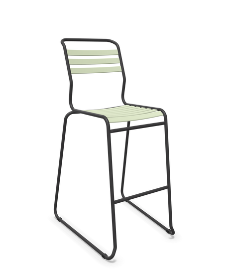 Schaffner Säntis Hocker Freischwinger mit Lattenrost