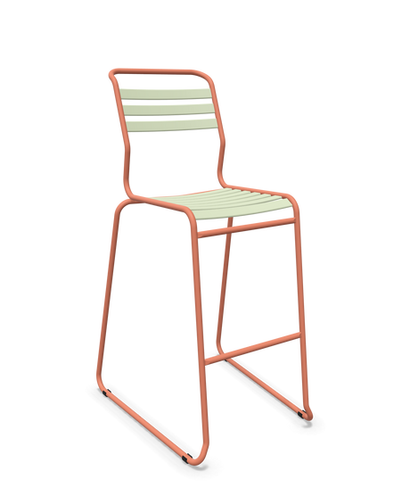 Schaffner Säntis Hocker Freischwinger mit Lattenrost