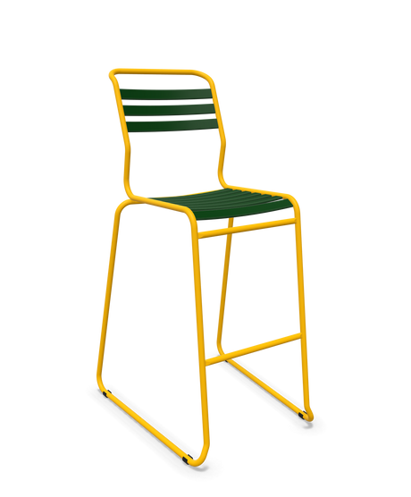 Schaffner Säntis Hocker Freischwinger mit Lattenrost