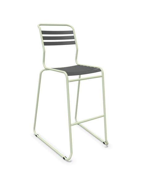 Schaffner Säntis Hocker Freischwinger mit Lattenrost