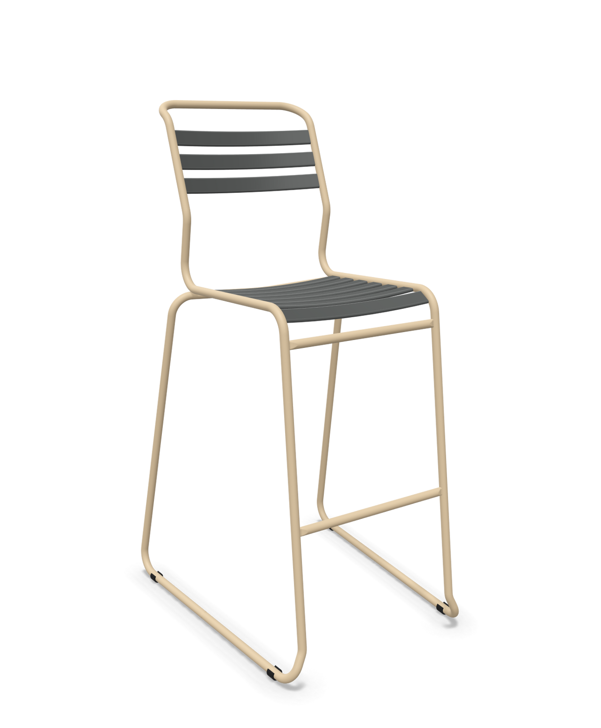 Schaffner Säntis Hocker Freischwinger mit Lattenrost