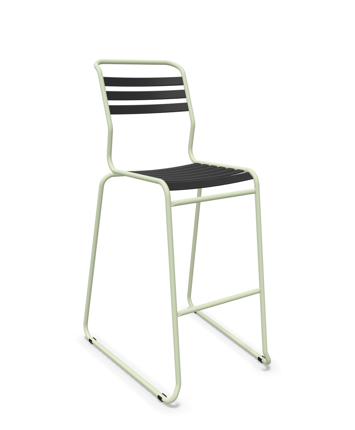 Schaffner Säntis Hocker Freischwinger mit Lattenrost