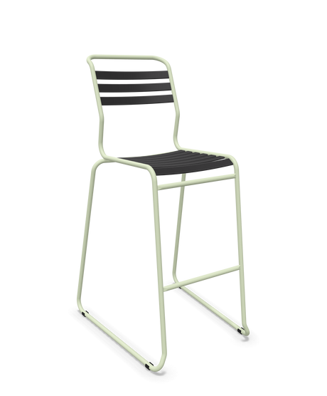 Schaffner Säntis Hocker Freischwinger mit Lattenrost
