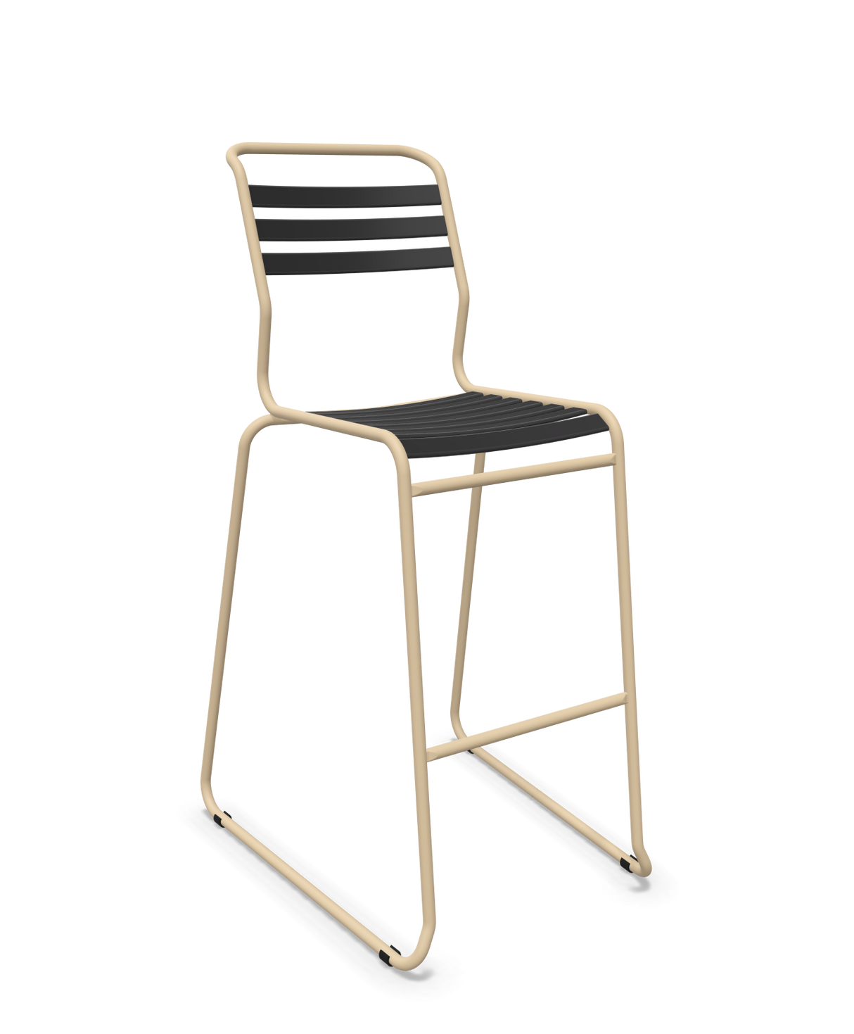 Schaffner Säntis Hocker Freischwinger mit Lattenrost
