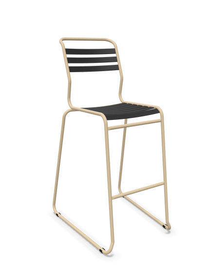 Schaffner Säntis Hocker Freischwinger mit Lattenrost