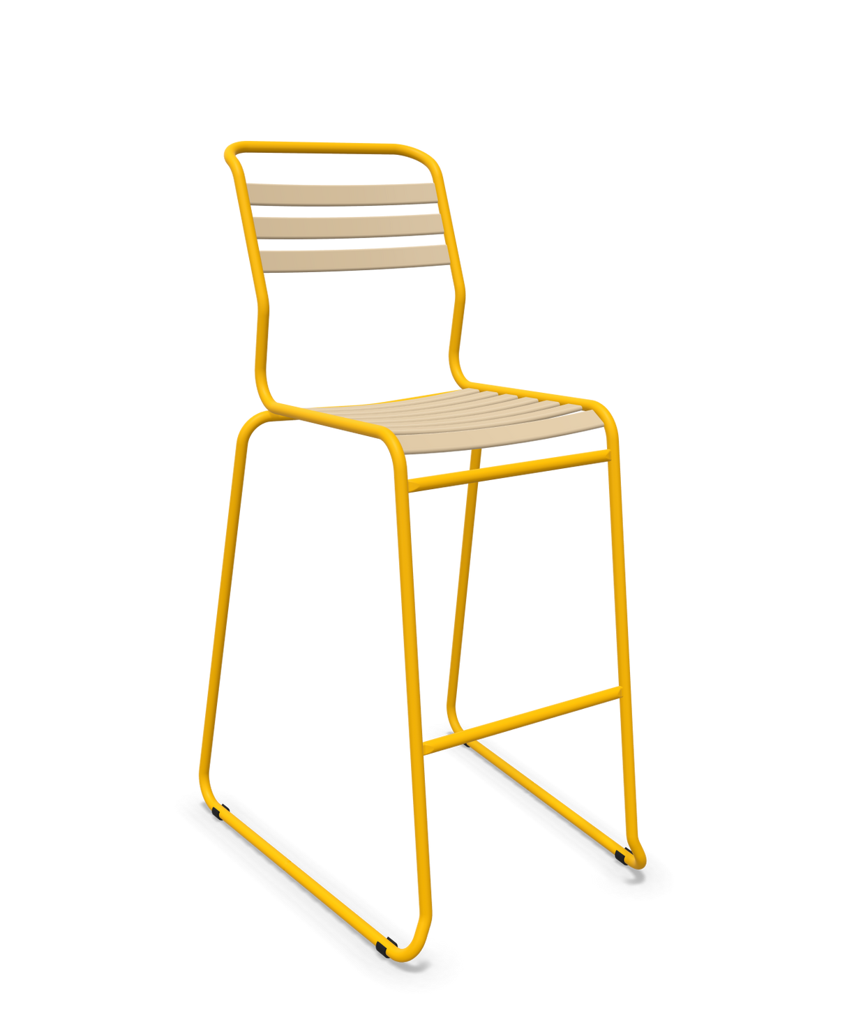 Schaffner Säntis Hocker Freischwinger mit Lattenrost