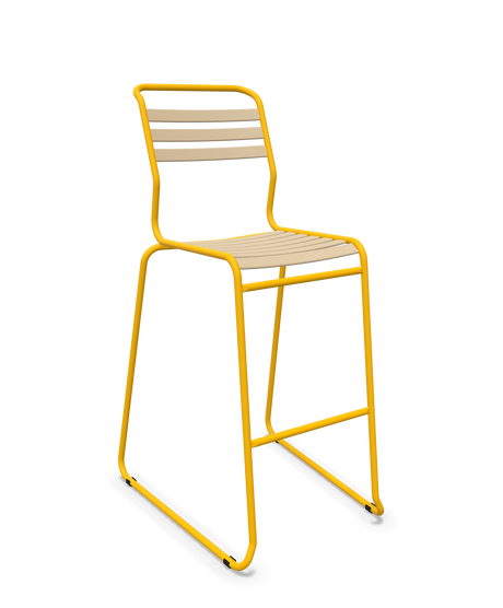 Schaffner Säntis Hocker Freischwinger mit Lattenrost