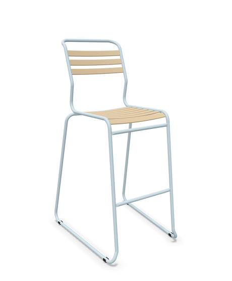 Schaffner Säntis Hocker Freischwinger mit Lattenrost