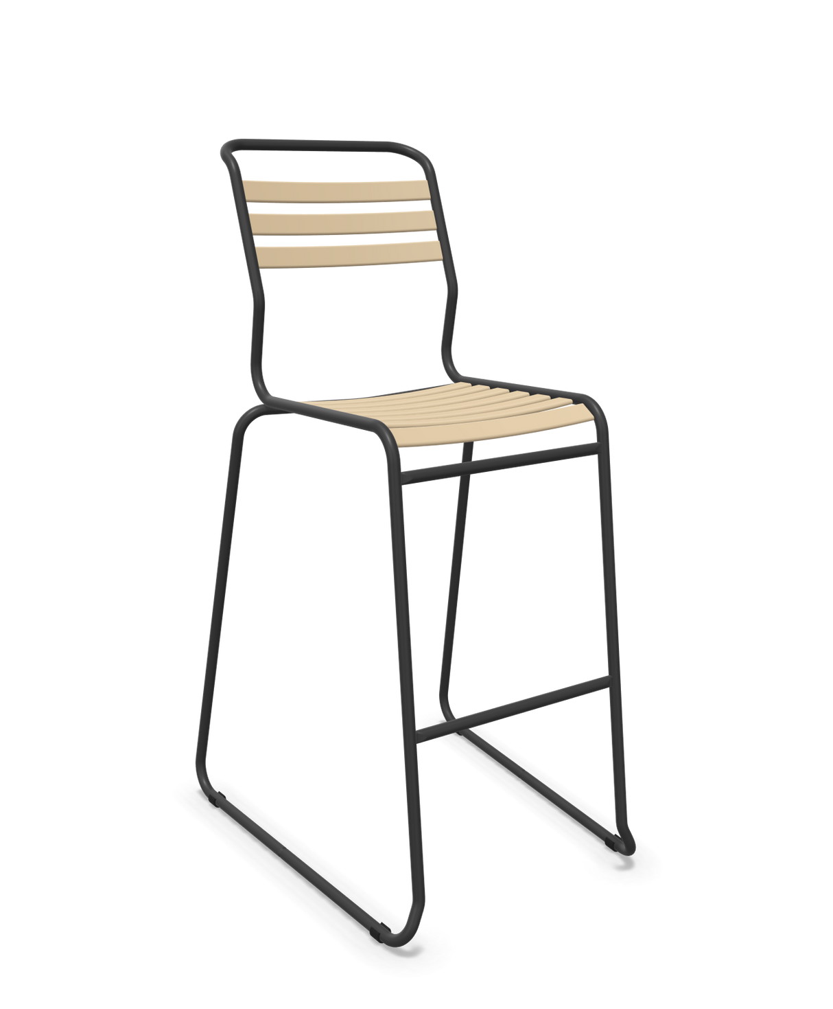 Schaffner Säntis Hocker Freischwinger mit Lattenrost