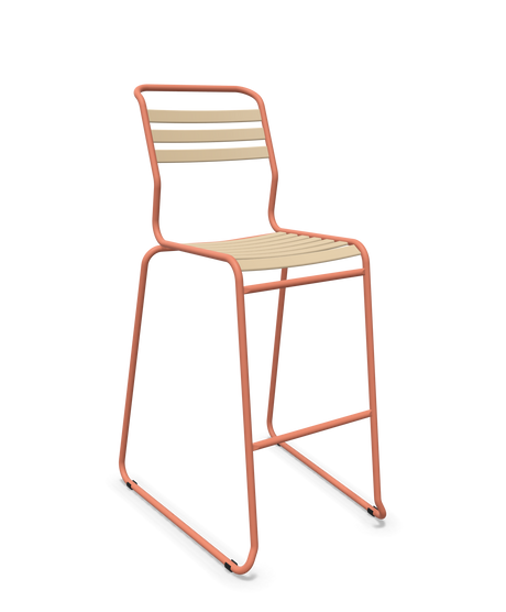 Schaffner Säntis Hocker Freischwinger mit Lattenrost