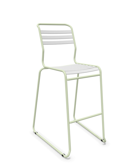 Schaffner Säntis Hocker Freischwinger mit Lattenrost