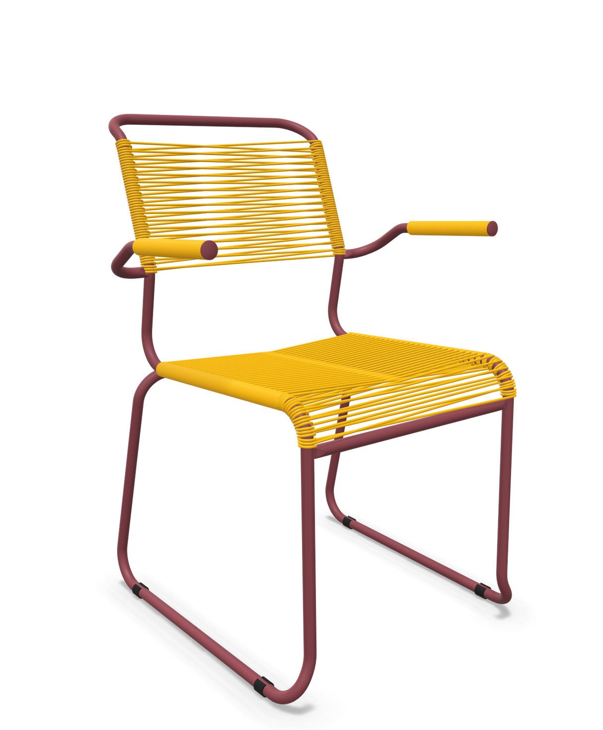Schaffner Säntis Fauteuil repas Spaghetti pieds en luge